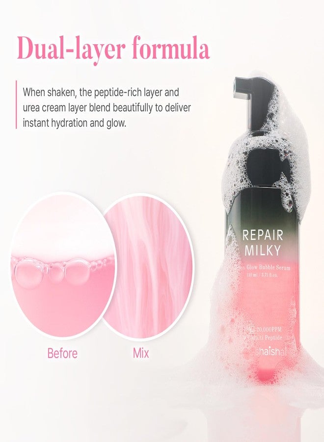 shaishaishai Repair Milky Urea Glow Bubble Serum, Gentle Glow Serum with Peptides, collagen bubble moisturizer, milky glow, Korean Skincare, 3.38 Fl Oz - Image 4